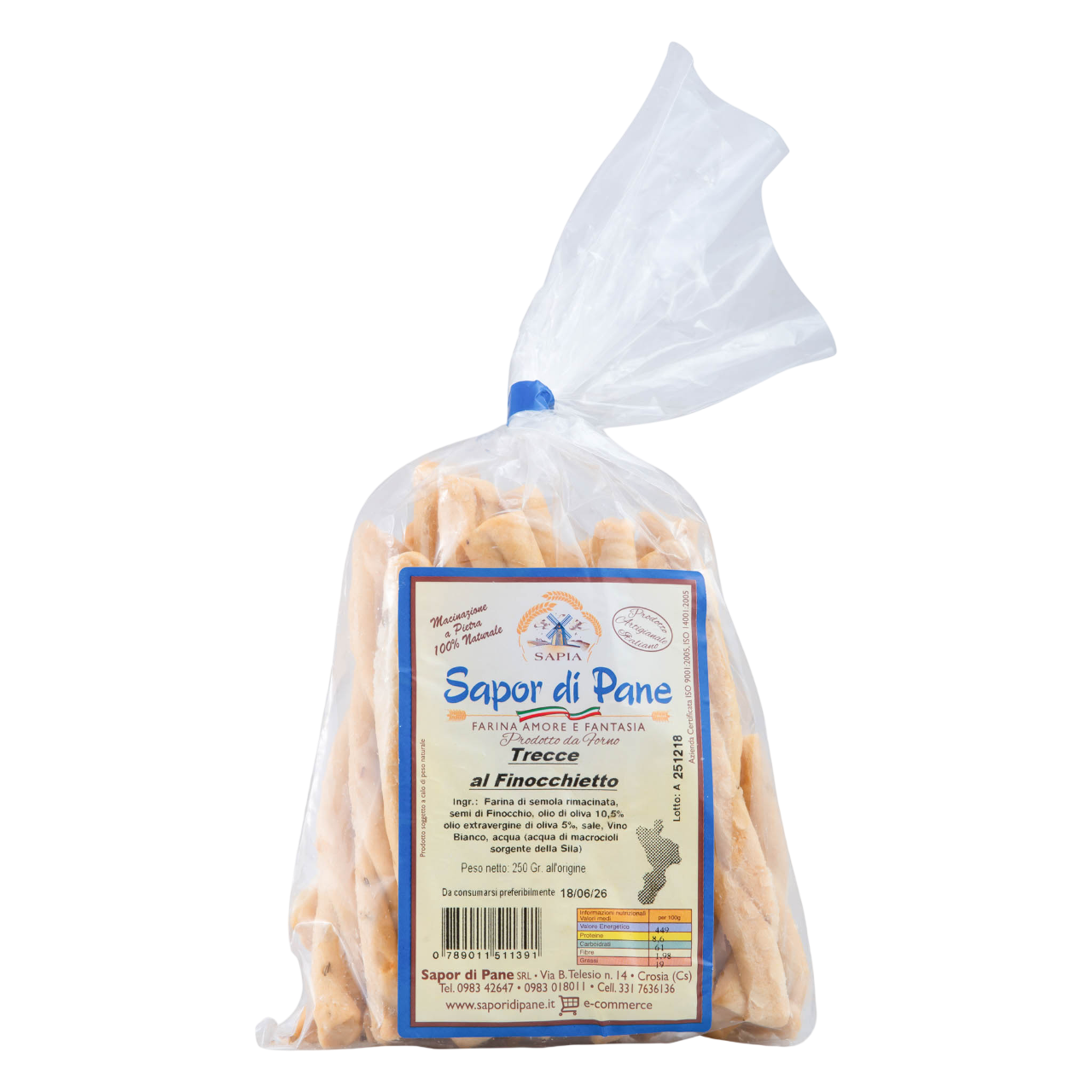 Trecce al Finocchietto <br>(Pacco da 20)