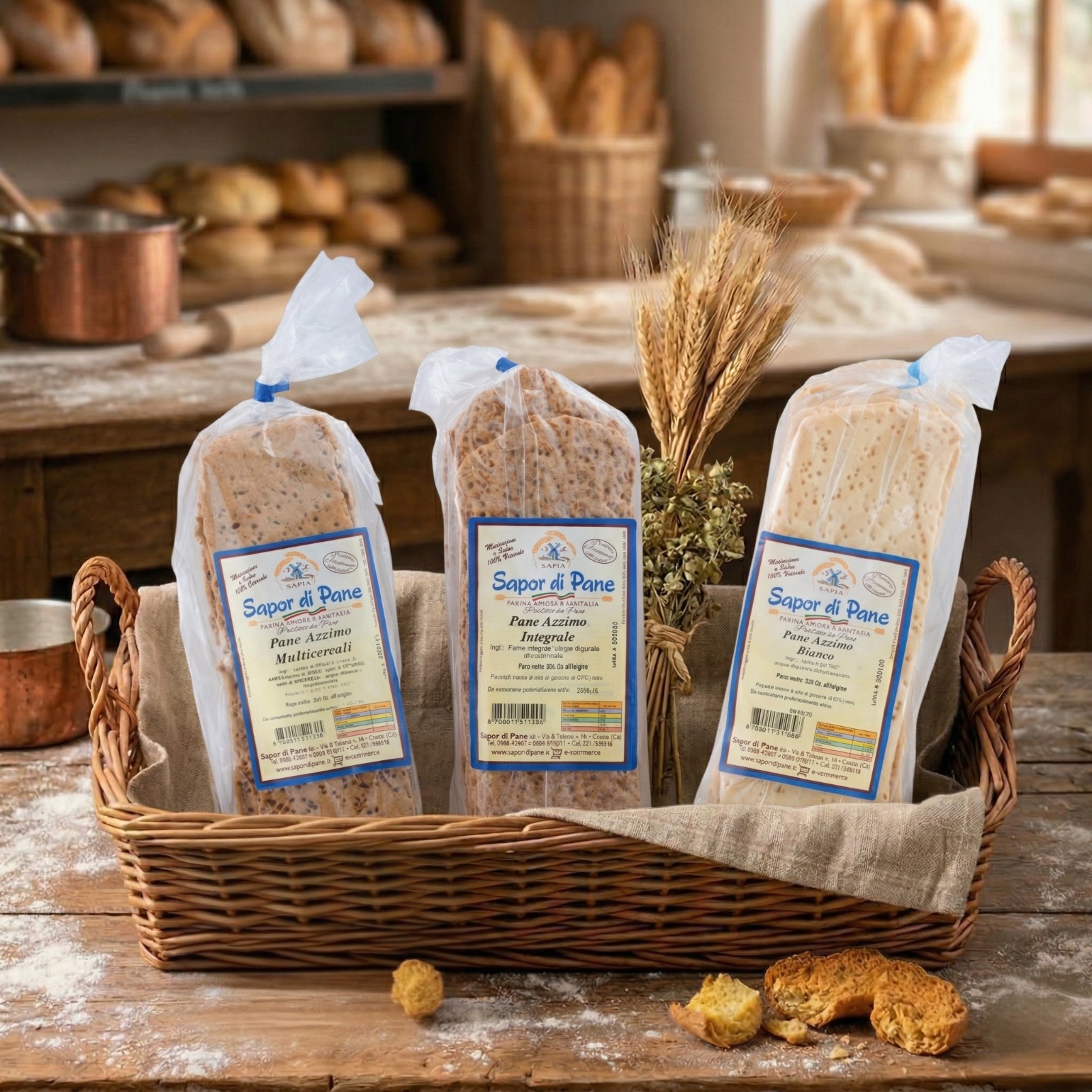 Pane Azzimo <br> Misto (Box 16 Pacchi)
